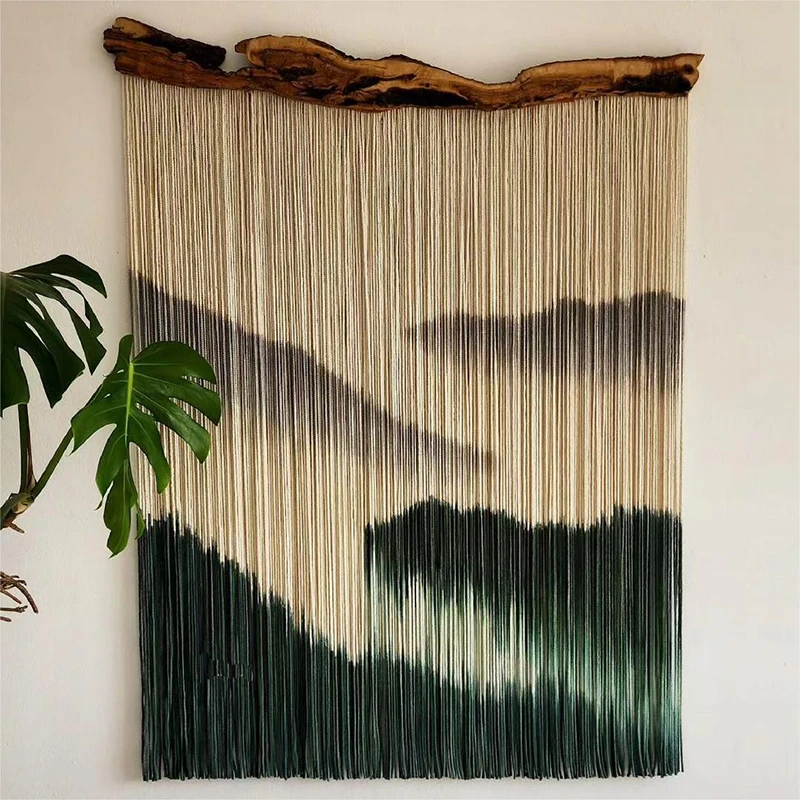 Sea Colorful Hand-woven Colour Tapestry Macrame Wall Hanging Art Woven Bohemian Crafts Decoration Gorgeous Macrame Wall Hanging