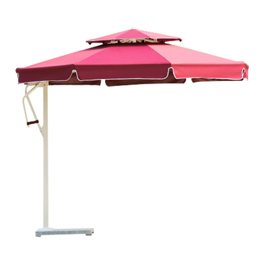 Низкая цена, алюминиевый офсетный качественный индивидуальный китайский пляжный прямой зонт с принтом логотипа