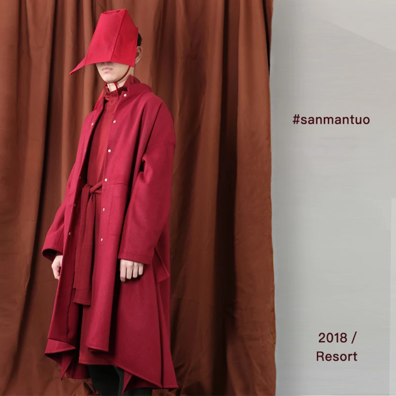 Накидка для медитации ханьфу в китайском стиле, Длинная накидка, зимнее женское китайское пальто, мужской костюм для дома монаха