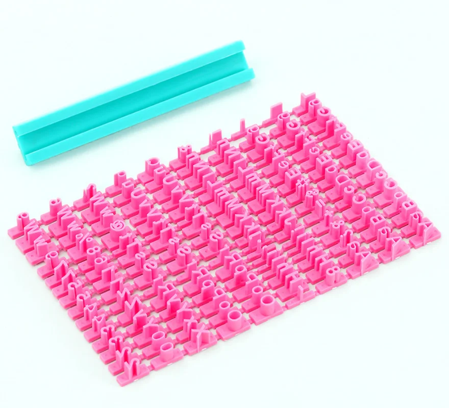 Алфавит в нижнем футляре для печенья резак помадки штамп пластиковый тиснитель формы торта форма