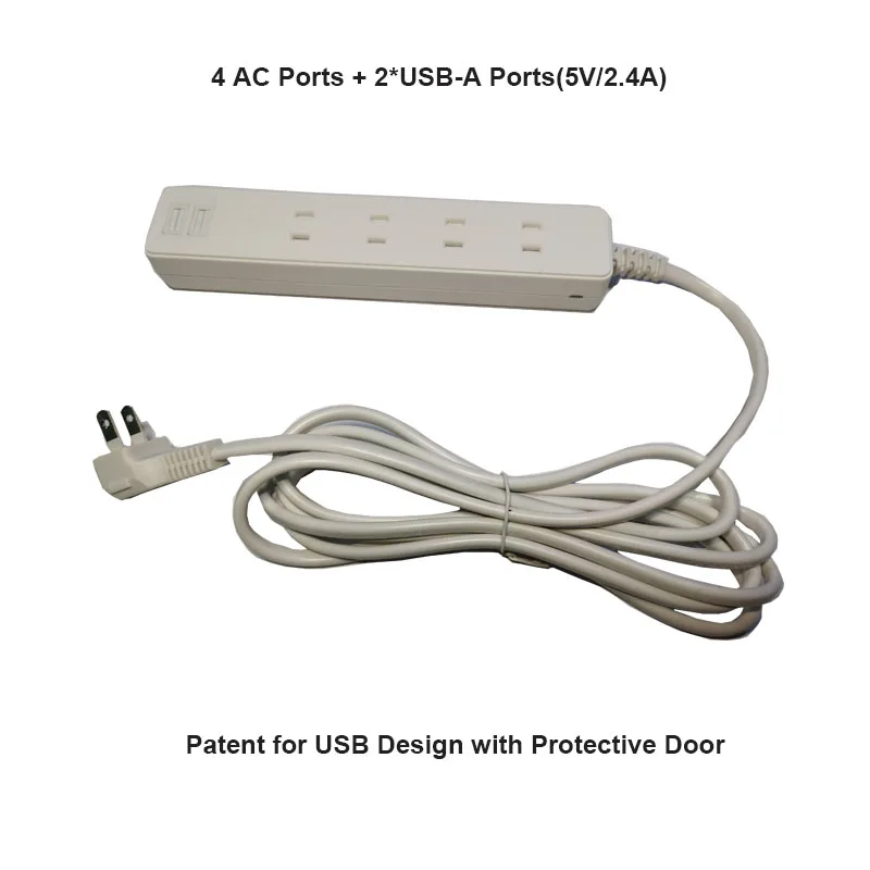  Штепсельная Вилка JP для умного дома многофункциональный удлинитель с USB C 4 розетки