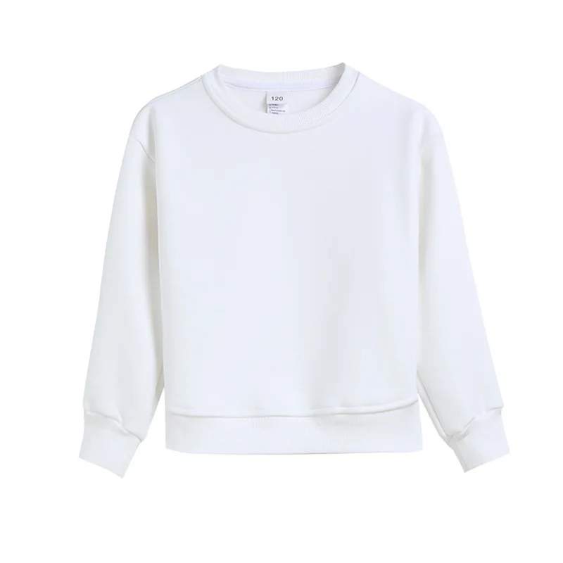 Ivy42577A Toddler boys hoodies sweatshirts solid color 100% cotton pullover 1-7 years toddlers kids sweatshirt winter