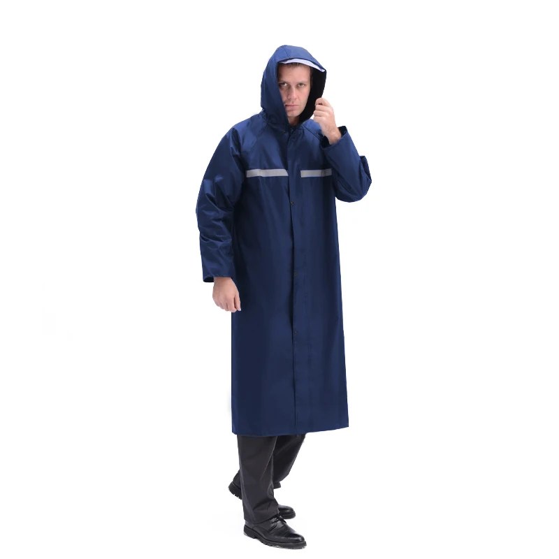 Factory Custom Outdoor Adult Raincoat Rain Cape Cover Waterproof Hooded Jacket Long Rain Coat For Women Men