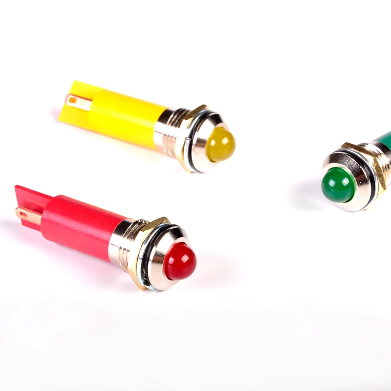 road elevator electrical red light indicator led tower indicator lights for bike 8mm ip67 waterproof