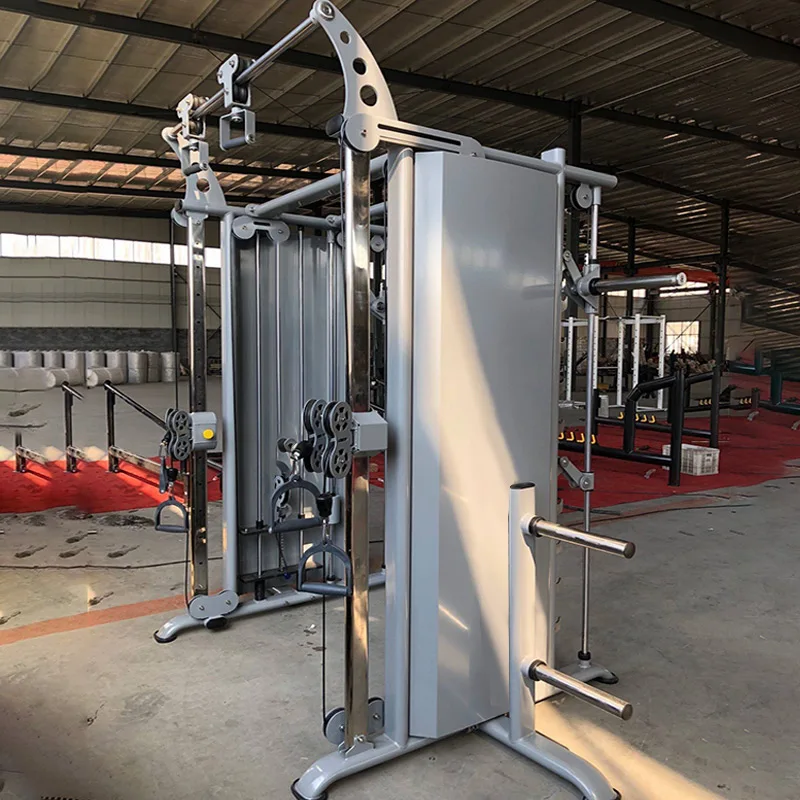 Commercial Gym Bodybuilding Equipment Squat Rack Leg Press Deadlift Multi Functional Trainer Smith Machine With Cross Cable