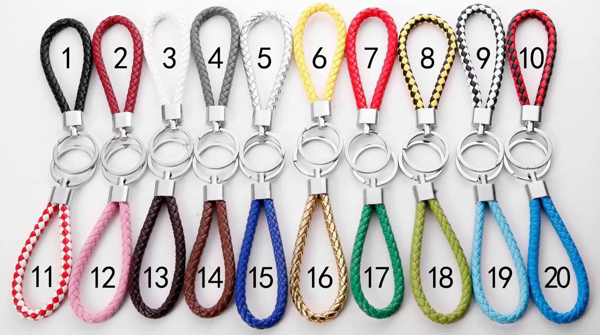Manufacturer direct selling car key chain pendant color key chain household key pendant