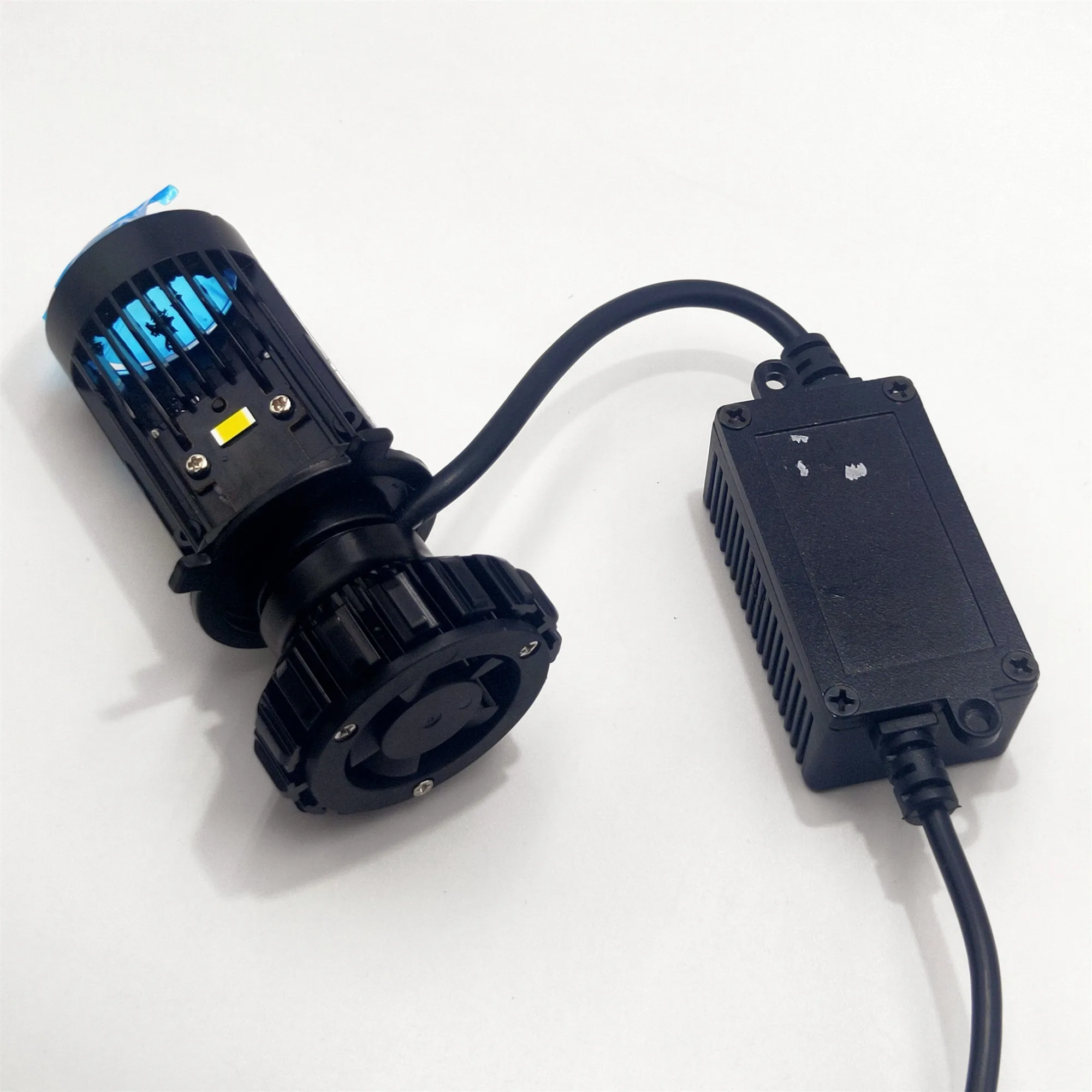 Мини-лампа для фар T2 h4 1 5 дюйма фара ближнего/дальнего света 65 Вт 6000 К белая подходит мотоциклов H4 12