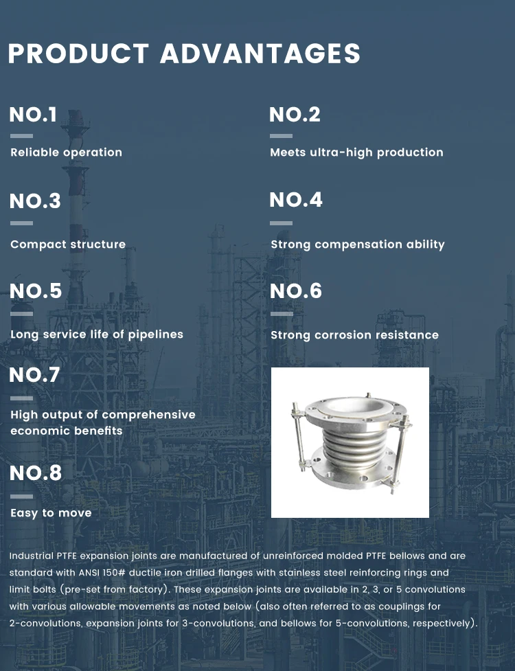 Stainless Steel Braided Hydraulic Hose Welded Metal Bellows Expansion Joint