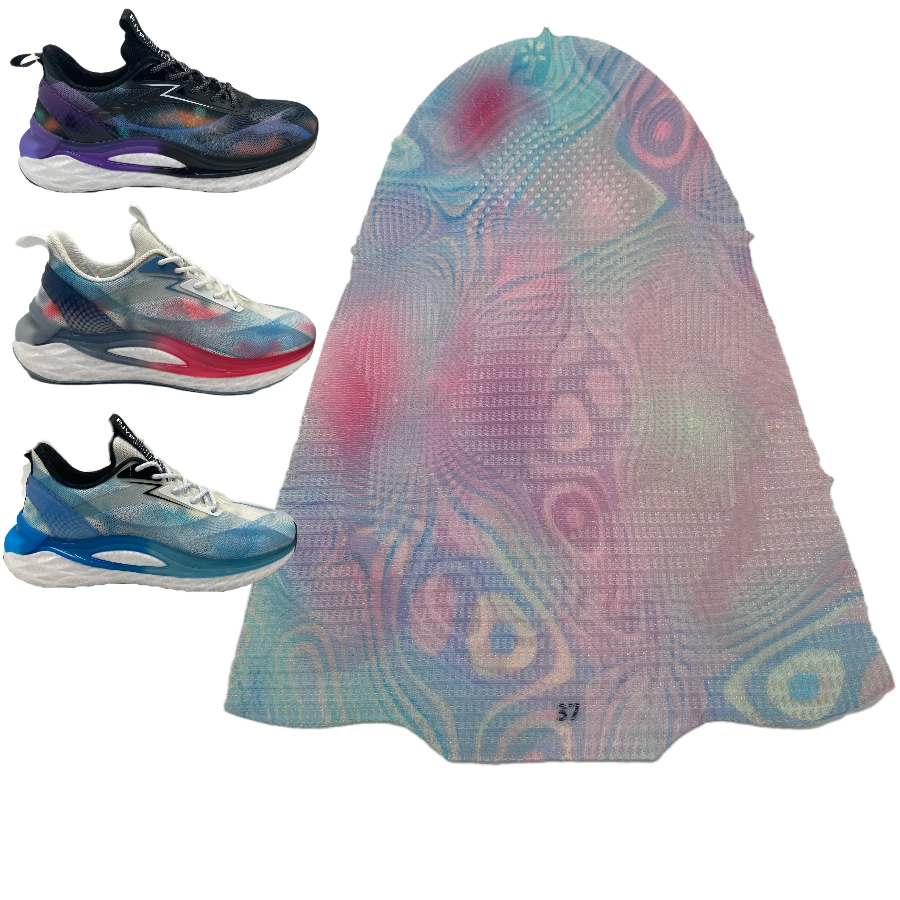 Fly knit 3D printing wear-resisting not the ball Mono yarn fly woven sneaker shoes upper