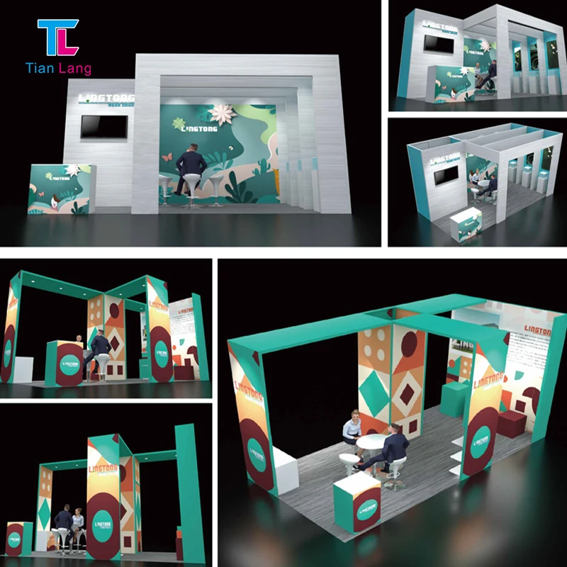Tianlang modular lightweight fast installation aluminum frame portable modern booth equipment Aluminum frame trade modern booth