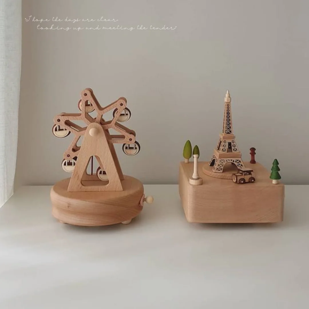 Wooden Music Box Custom Wood Handmade Personalised Music Box Gift Baby Shower Gift