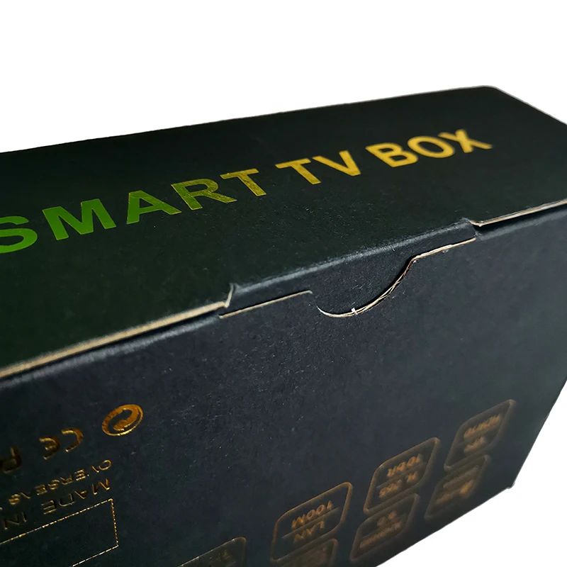 corrugated paper accept customized gold foil printing small black mailing boxes for postal