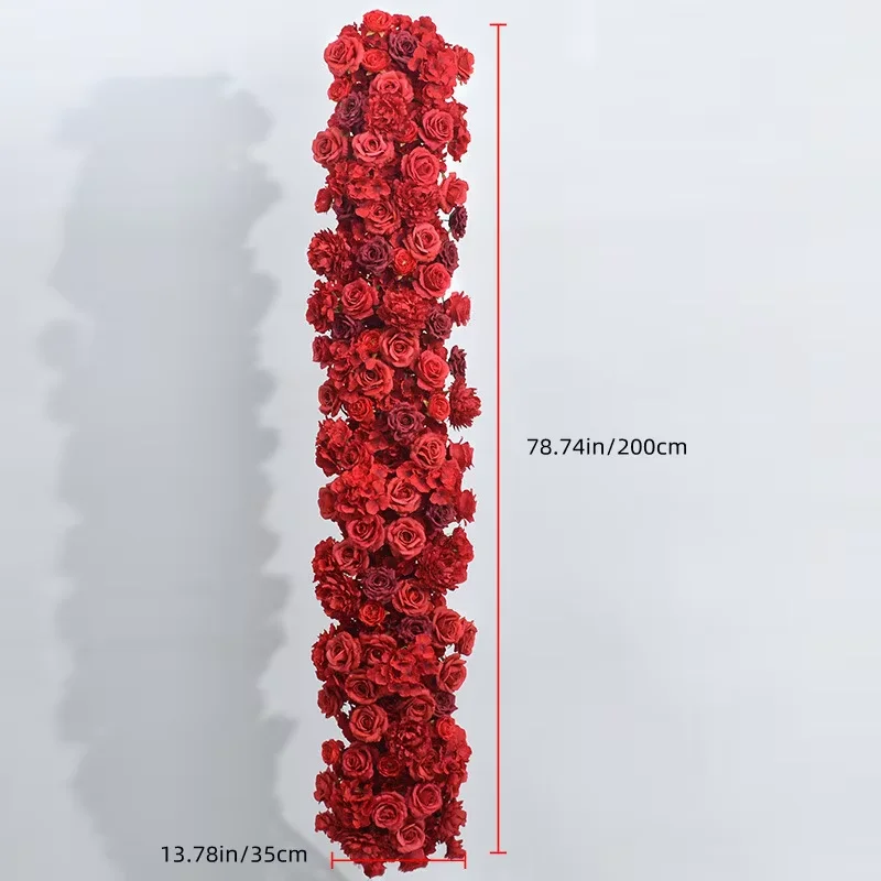 New Ferris Wheel Simulation Flower Wedding Table Placement Flower Arch Background Wall Decoration Flower Row