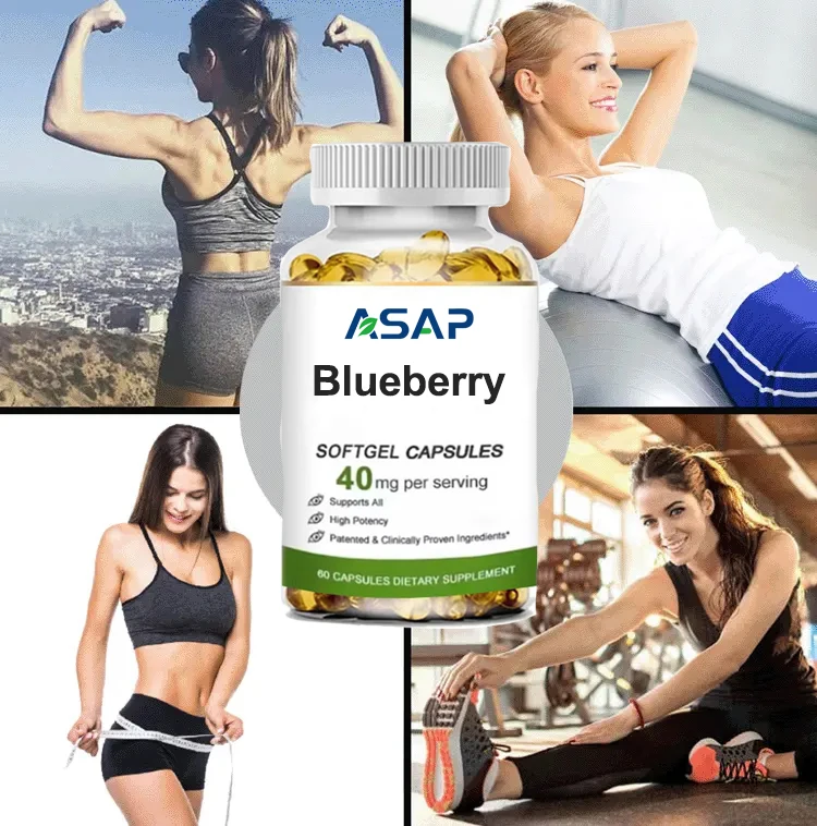 Blueberry Softgel Capsule Supplement Antioxidant Blueberry Extract Blueberry Softgel