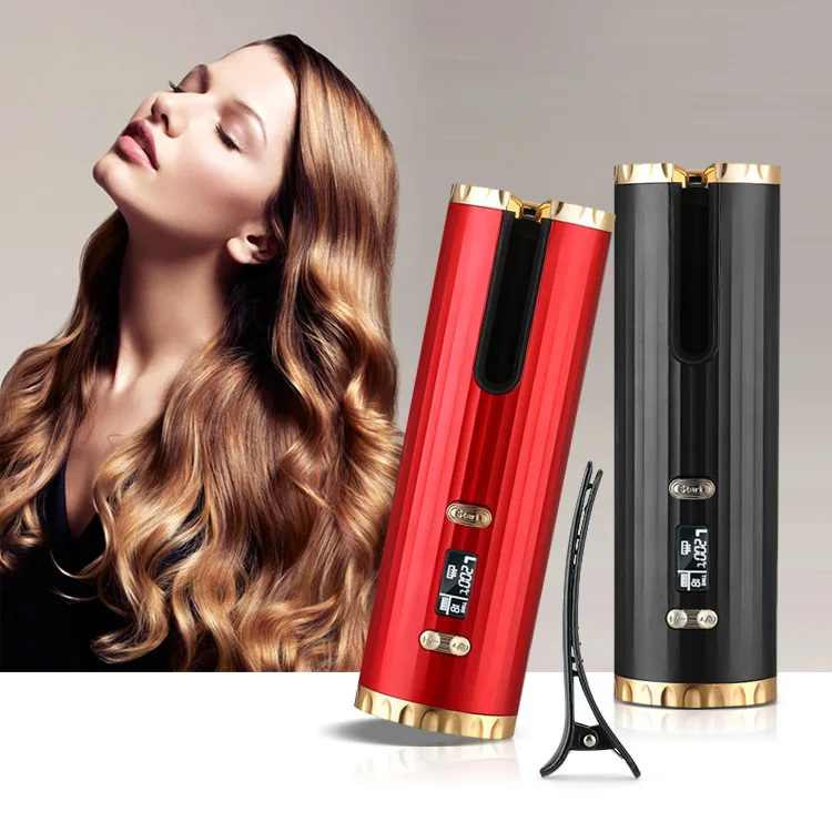 Wholesale price portable rechargeable electric automatic iron spiral curls hair curler