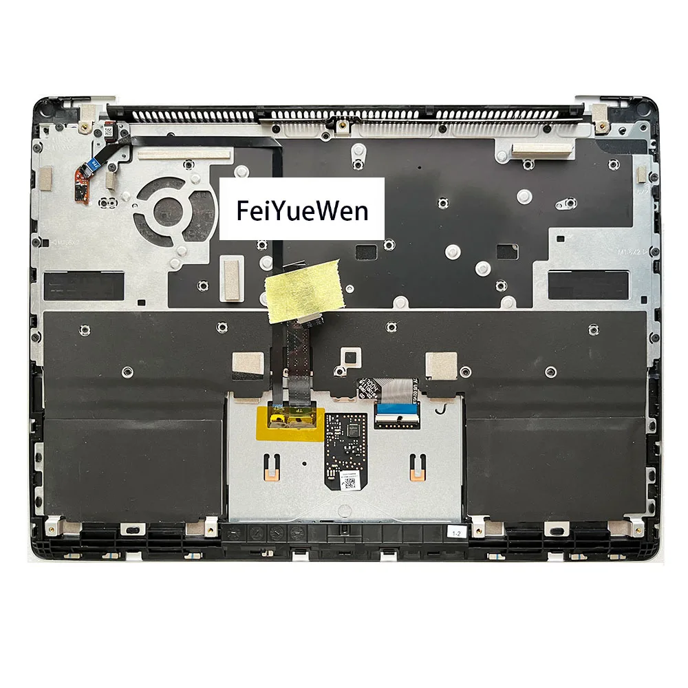 Palmrest with Keyboard Bezel for Microsoft Surface Laptop Go Gen 1 2 12.4 Touchpad Silver Color with Fingerprint Version