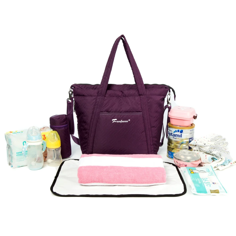 Factory Hot Sale Fashion Waterproof Handbag for Women Large Capacity Practical Mommy Tote Bag