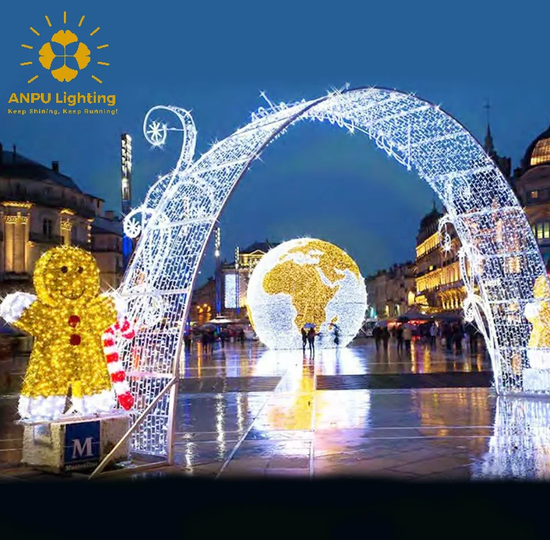 2022 Beautiful butterfly arches Motif Christmas lights for street decorations