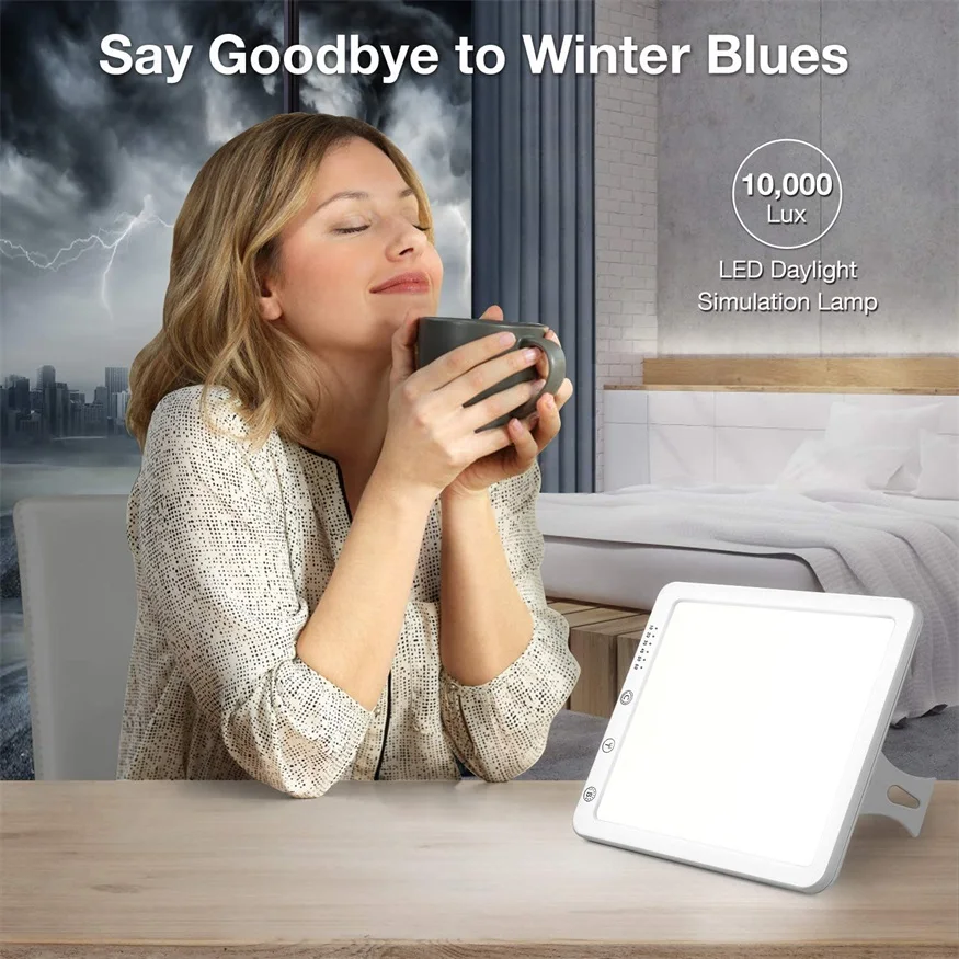 SAD Light Therapy Lamp Anti Depression Daylight Lamp 10000 Lux Affective Disorder Sad Lamp Light Therapy