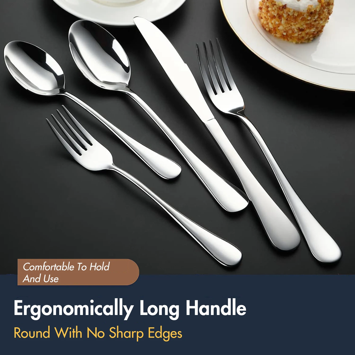 Custom Stainless Steel Traditional Cutlery Sets Wedding Silverware Weddings Tableware Travel Silver Flatware Set