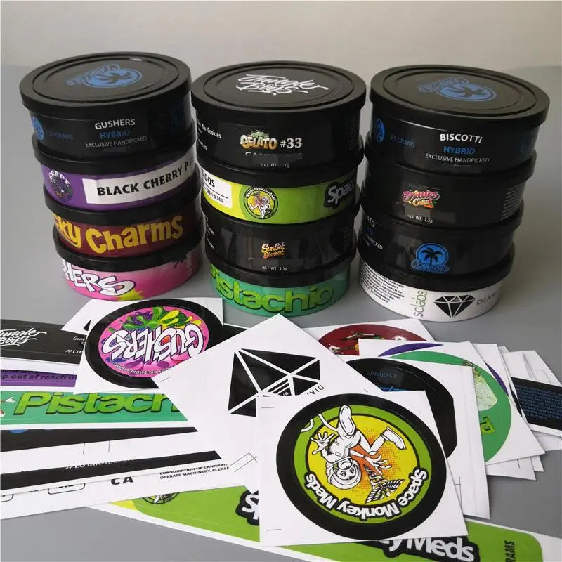 
Wholesale empty food grade silver pressitin tin cans tuna can with custom stickers -cans packaging 