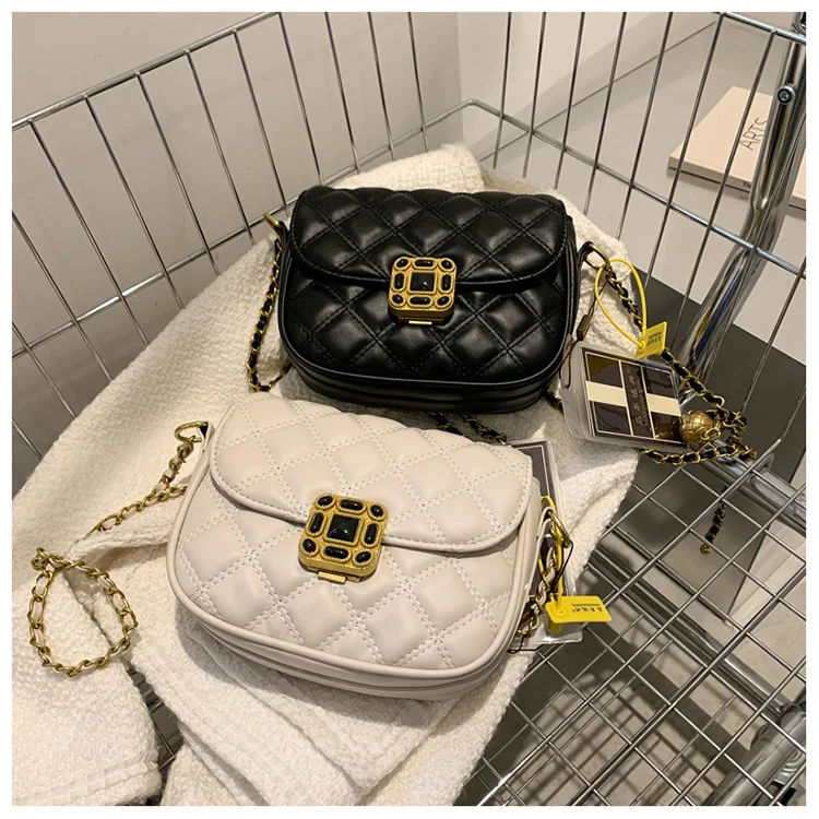 Drop shipping Solid PU Leather Bag Cross Shoulder Key Chain Purse Women Fashion Small jelly 2022 Style Handbag