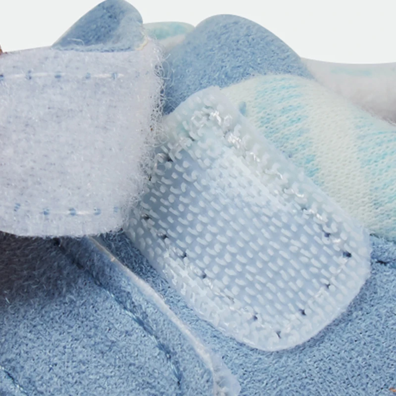 
whole sale solid suede fabric warm casual baby shoes winter 