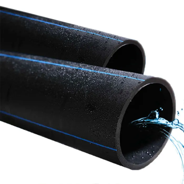 China Manufacturer Black Large Diameter Used For Agricultural Irrigation Plastic Pe Water Tube