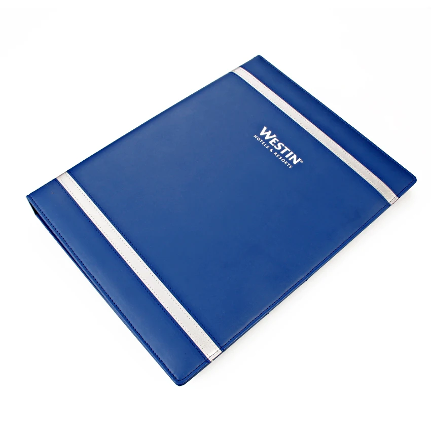 Luxury Custom Logo hotel product high quality hotel supply guest room set of leather hotel cases