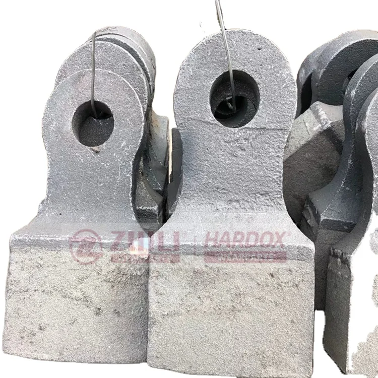 Wear Resistant Stone Crush Hammer Head for hammer crusher Casting Parts