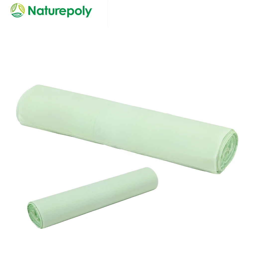 Eco-friendly Wholesale Compostable Biodegradable Plastic PLA Fruit Packaging  gusset Bag Shopping side guset bag on Roll
