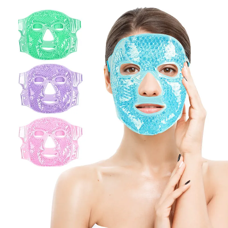 Custom logo plush cloth hot and cold compress gel mask postoperative recovery ice pack cooling beauty mask eye mask