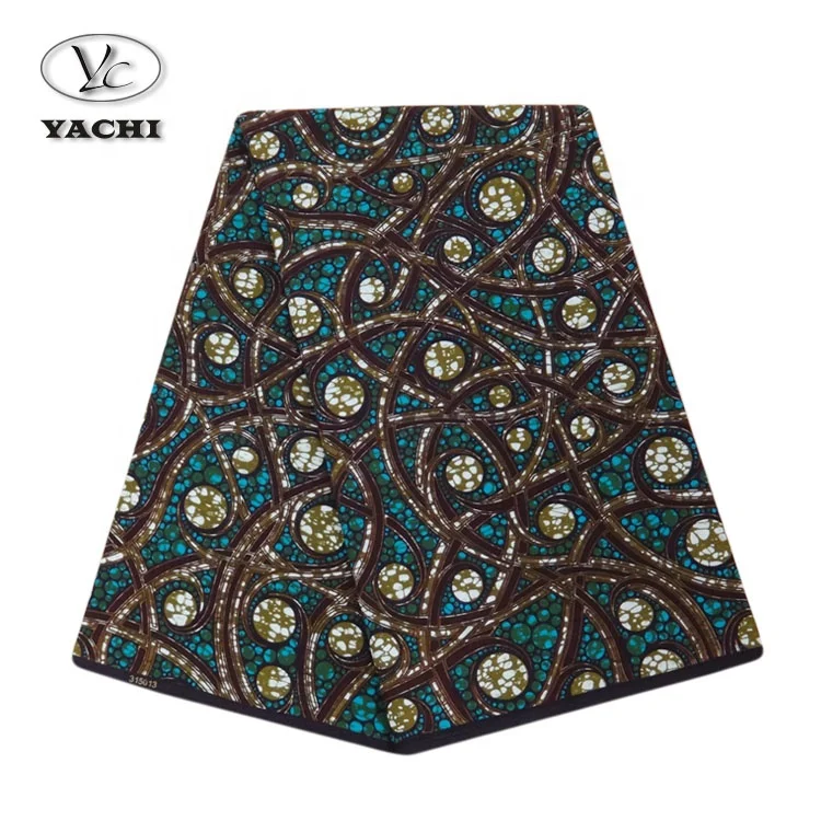High Quality 100% Cotton African Wax Print 6 Yards Fabrics Textiles African Wax