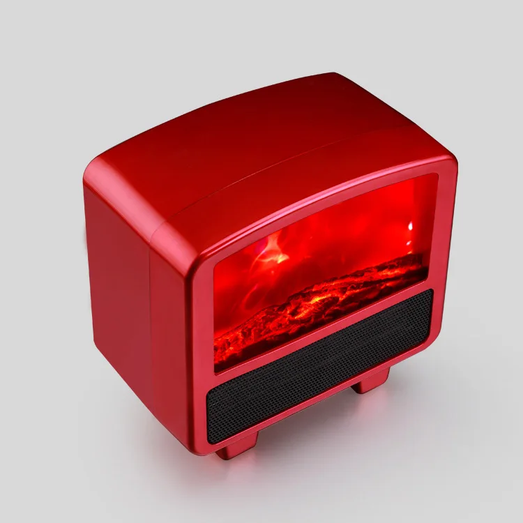 2019 Hot sale Mini Electric cross flow fan heater with Simulation fire Flame