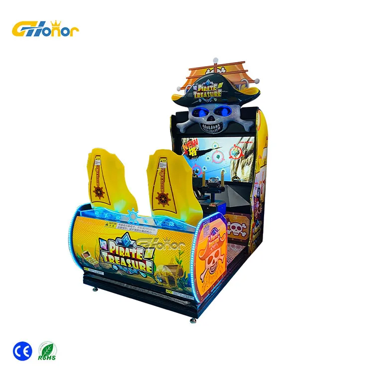 Large amusement park interactive shooting games two person pirate ship game console shooting game factory direct sales