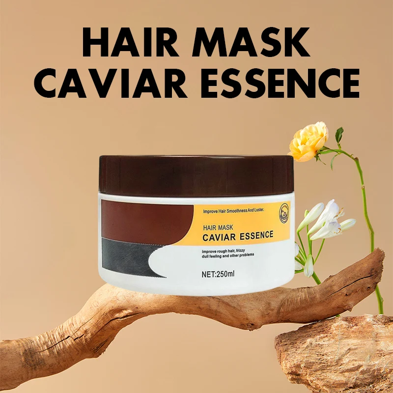 Pure Organic Caviar Essence Hair Rough Frizzy Dull Treatment Repairing Nourishing Damaged Hair Improved Hair Mask
