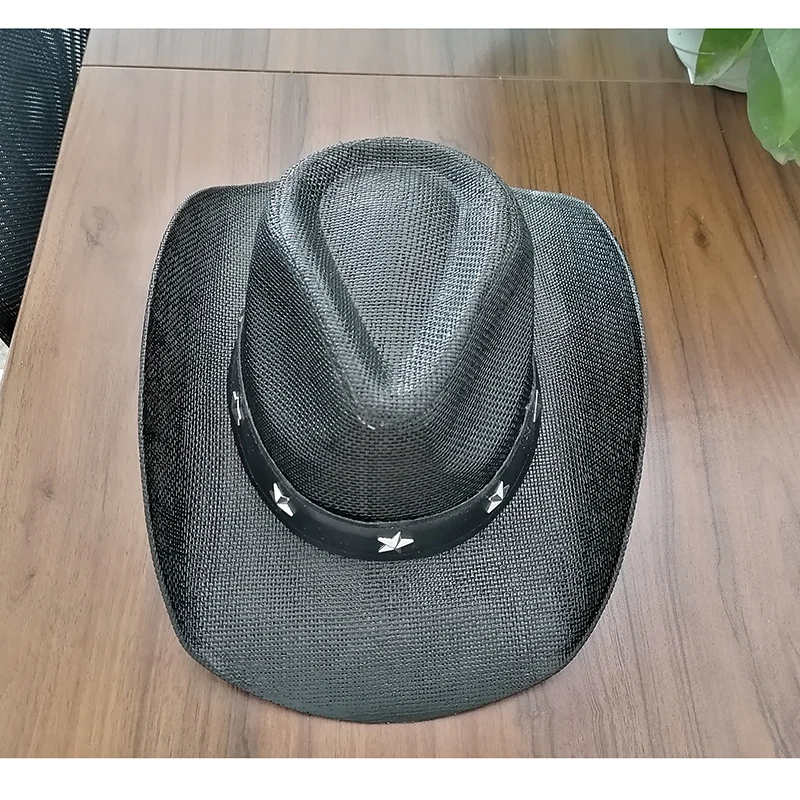 Мужская бумажная соломенная ковбойская шляпа 1803B, Соломенная Панама с рисунком американского флага США, с регулируемыми полями, флаг США