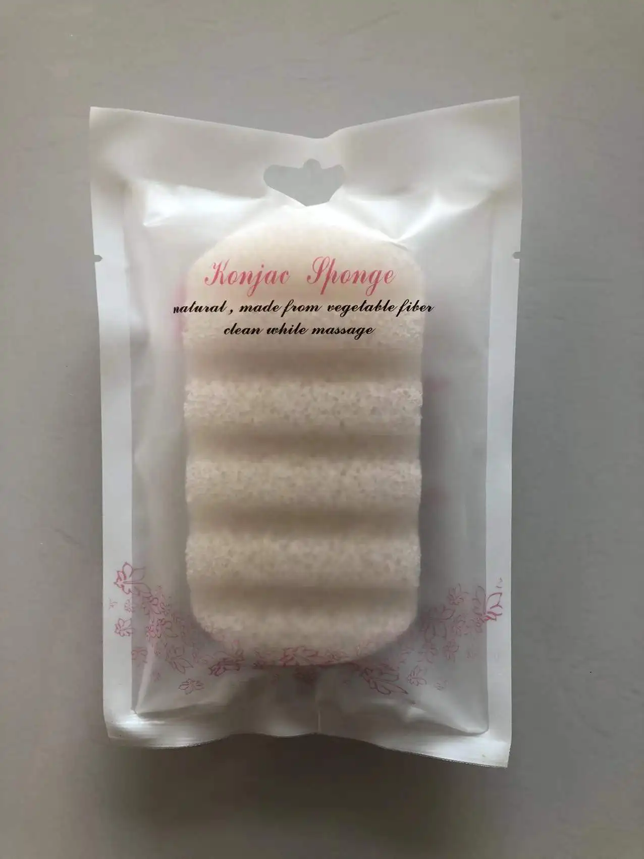 Натуральный запатентованный продукт губка konjac инструмент для мытья лица из тонкого волокна