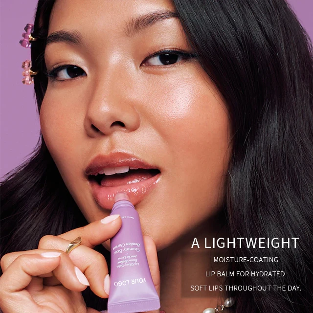 Private Label Organic Natural Lip Care Moisturizing Wholesale Strawberry Nourishing Vegan Lip Balm