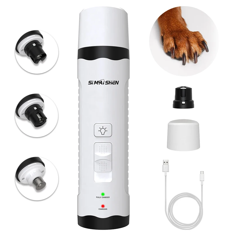 Hot seller electric pet nail grinder cordless dog nail clipper for large dog grooming kit nail trimmer for dogs and cats
