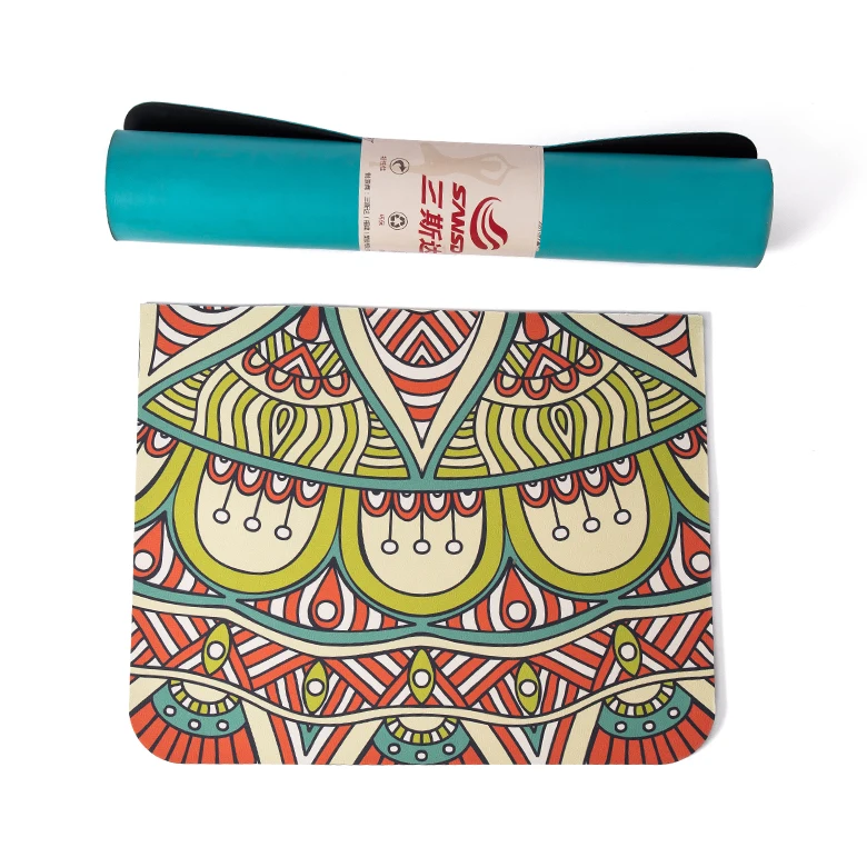 Sansd Extra Thick High Density Exercise Tpe Waterproof Yoga Mat For Hot Yoga Bikram Ashtanga Sweaty Workouts