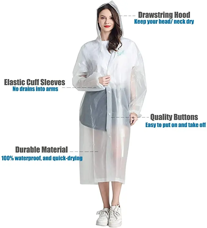 Wholesales EVA raincoats custom waterproof ponchos