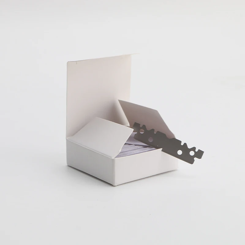 Custom disposable barber half razor blade stainless steel single edge razor blade