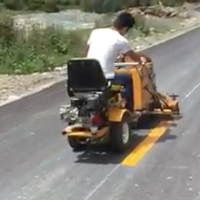 LXD Ride On Driving Type Manual Hand Push Zebra Stripes Pavement Lines Painting Road Marking Machine