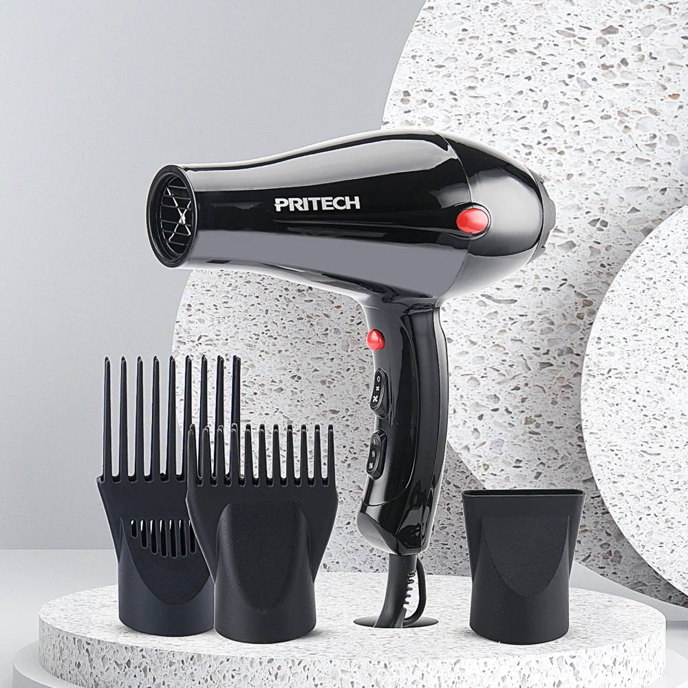 PRITECH New Professional AC Motor Ionic Function Hair Dryer With Hanging Loop