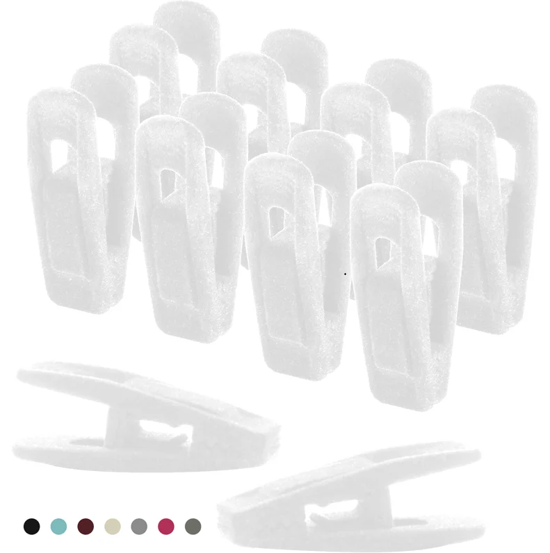 velvet hanger clips Flocking small clip household multi-functional windproof plastic clothespin non-slip no trace dry clip