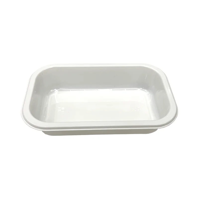 White 100% Recycled CPET Trays Ovenable 12 Compartment Disposable Airline Food Packaging Plastic Bakery CPET Container With Film