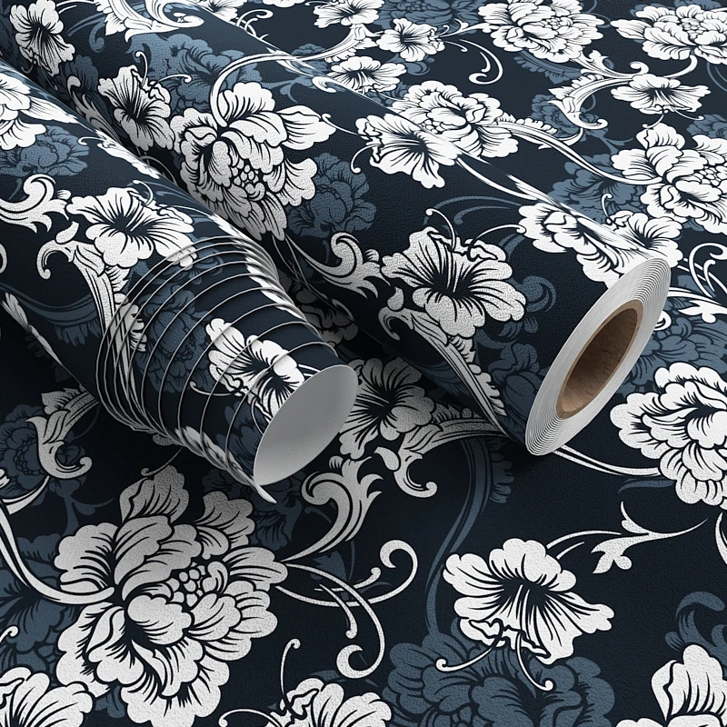 Custom 3D Floral Natural Scenery Wallpaper Luxury PVC Fabric Wall Mural Waterproof Bedroom Living Room Art Deco Home Decoration