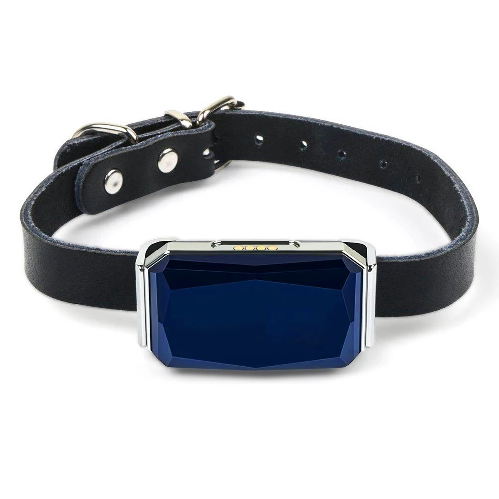 Hot Selling Leather Pet Collars 800 mA Mini Pet Tracker GPS Tracking Positioning Device GSM G12P Durable Waterproof Safe Pet GPS