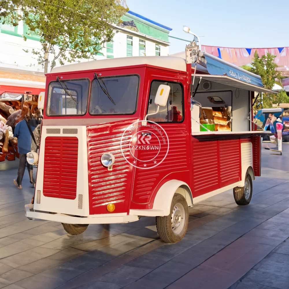 Custom 5m Black Electric Food Truck With Trailer Option Perfect For Food Vendors Catering And Mobile Restaurants